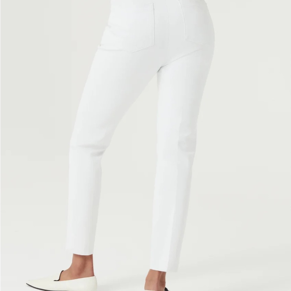 NWT! SPANX Slim Straight Pant Classic White Avail sizes: Small Tall, XL tall - Picture 7 of 12